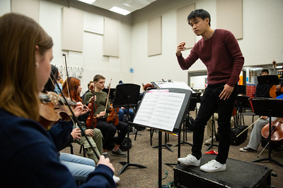 Before performing with the Des Moines Symphony later this week, renowned violinist Kevin Zhu is spending time with some of our high school music students and teachers. We caught up with him and the East High School chamber orchestra yesterday. See more on our Flickr page.